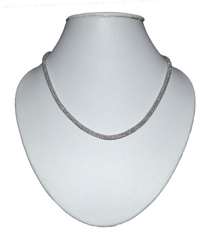 Exclusive Italian Chain 36R Rhodium Plated Brass Chain