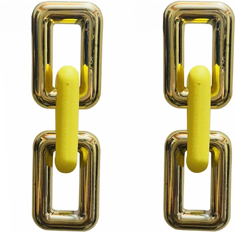 Rectangular Chain Drop Earnings Plastic Drops & Danglers