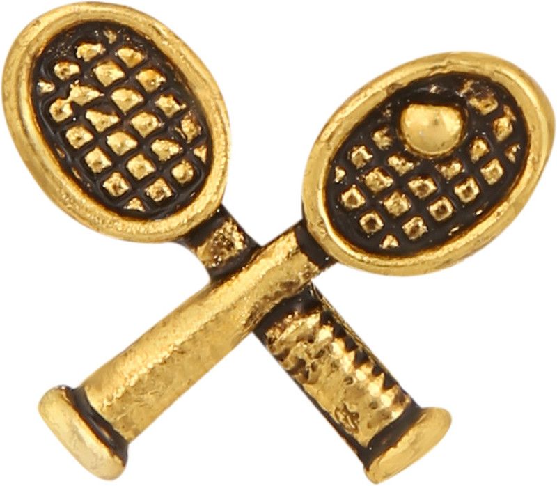 Tripin GOLDEN CLASSIC TENNIS DESIGN LAPEL PIN BROOCH FOR MEN WOMEN TSCPGOLD1599 Brooch  (Gold)