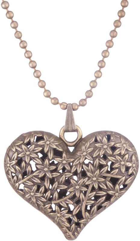 Love Heart Girls Pendant Brass Pendant