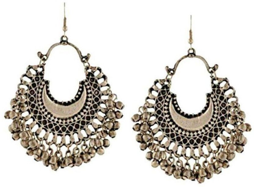 Stylish and Designer Earrings for Girls/Wome/ Ladies German Silver Drops & Danglers