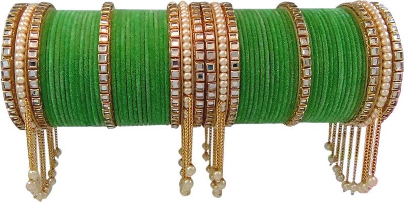Metal Zircon Brass Bangle  (Pack of 62)