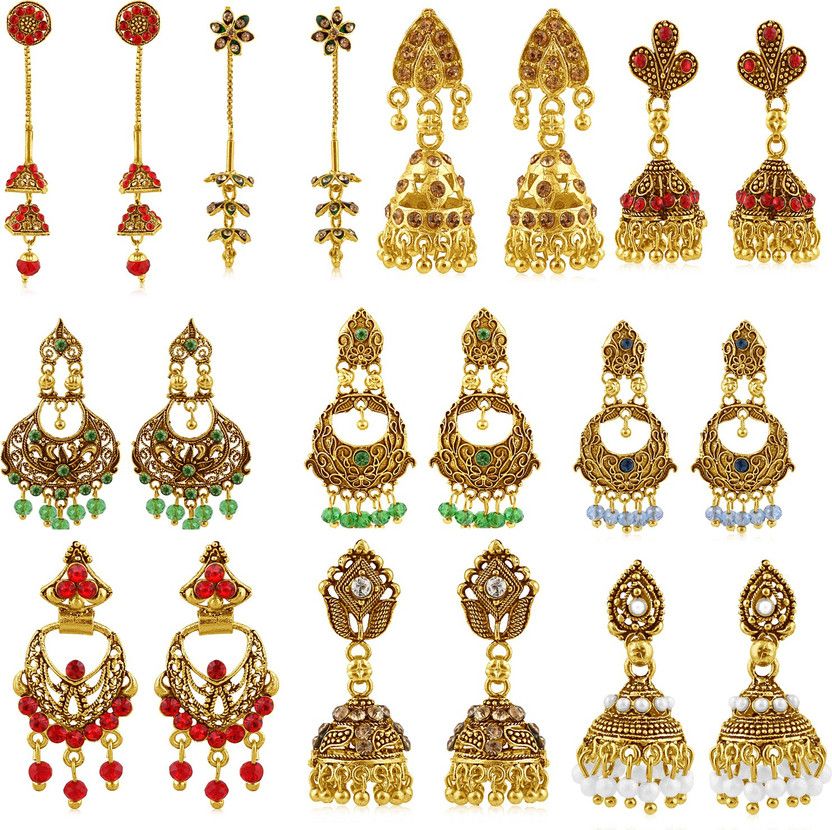 Modern Diamond Copper Drops & Danglers