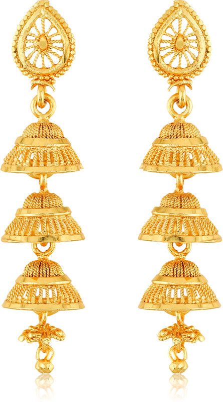 Gold and Micron Plated Earring for Women and Girls Alloy Drops & Danglers