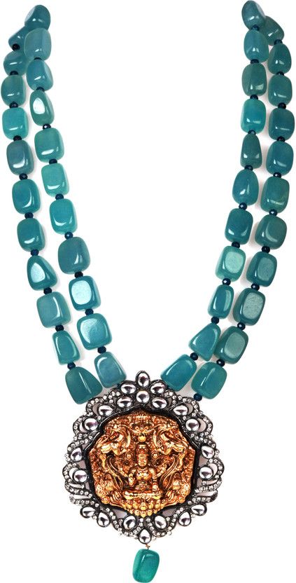 Beads, Quartz Gold-plated Plated Alloy Necklace