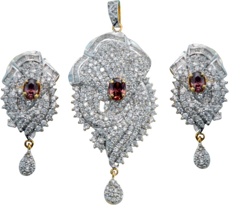 Metal White Jewel Set  (Pack of 1)