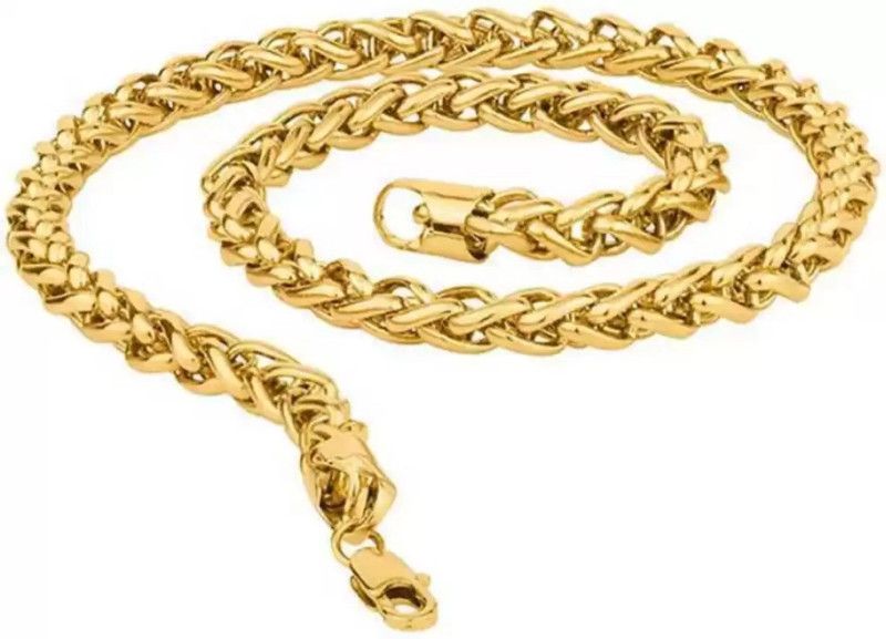 ELEGANT GOLD TONE CHAIN NECKLACE FOR BOYS AND MEN Alloy Chain