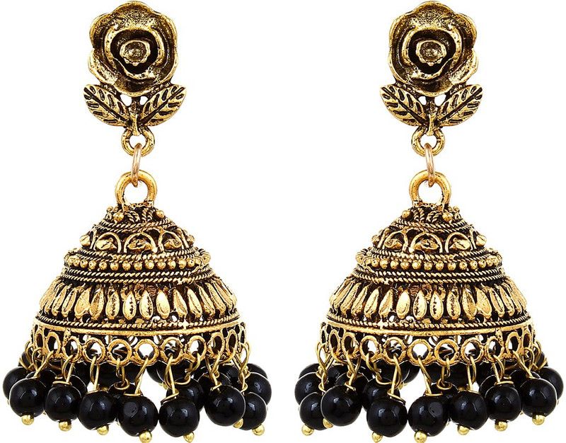 Oxidised Jhumka Metal Jhumki Earring