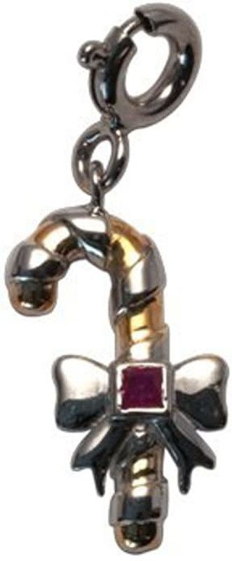 Fourseven Jewellery 925 Sterling Silver Candy Cane Charm Sterling Silver Link Charm