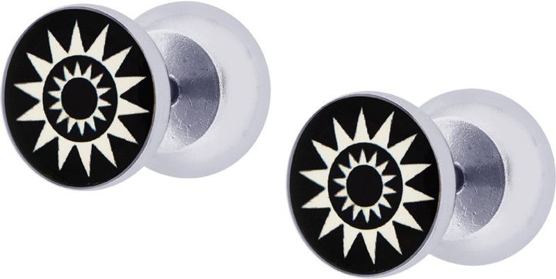 Sun Design Piercing Stainless Steel Stud Earring