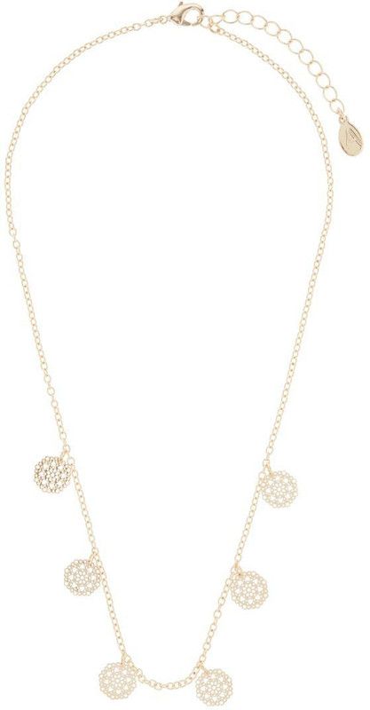 FILIGREE DISCY PENDANT Brass Chain