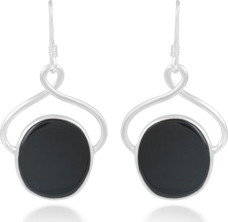 Black Onyx Gemstone 925 Sterling Silver Drop Dangle Earring Jewelry for Women Onyx Sterling Silver Drops & Danglers