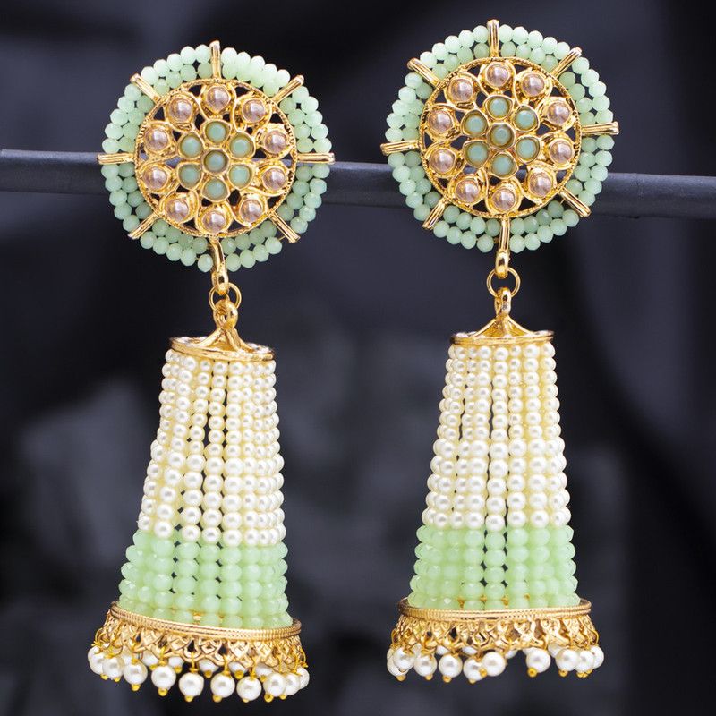 Amazing Gold Plated Jhumki Earring Alloy Jhumki Earring