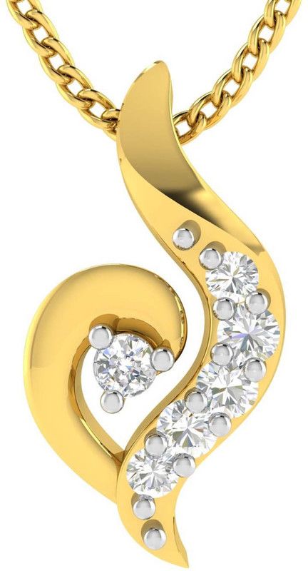 avsar Sanika 18kt Diamond Yellow Gold Pendant