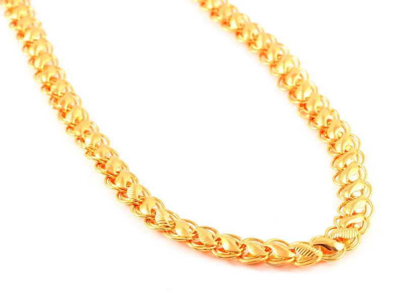JewarHaat Link Chain Gold Plated Daily Use Gold-plated Plated Brass Chain