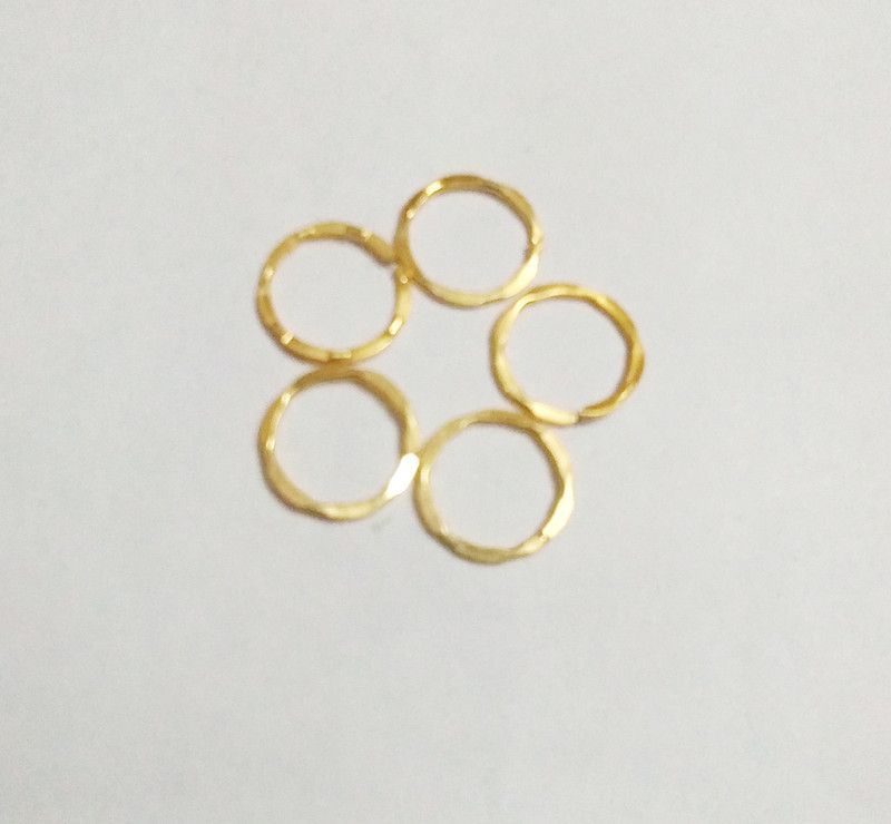 Tiyafashion Gold-plated Plated Brass Nose Ring Set  (Pack of 5)