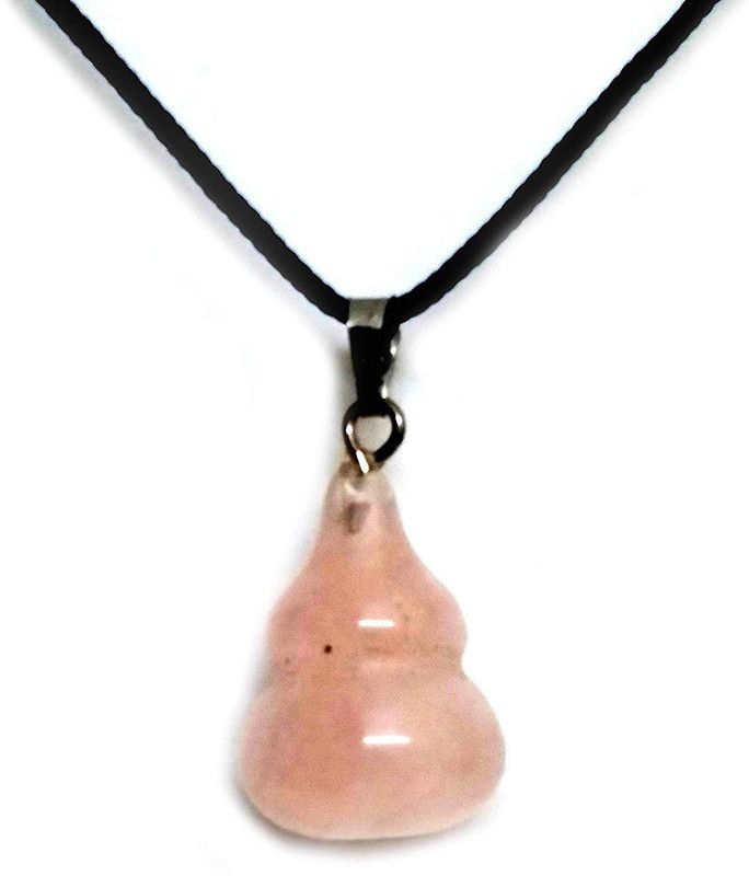 Natural Rose Quartz CHINES WU Lou Shaped Pendant Quartz Crystal Pendant