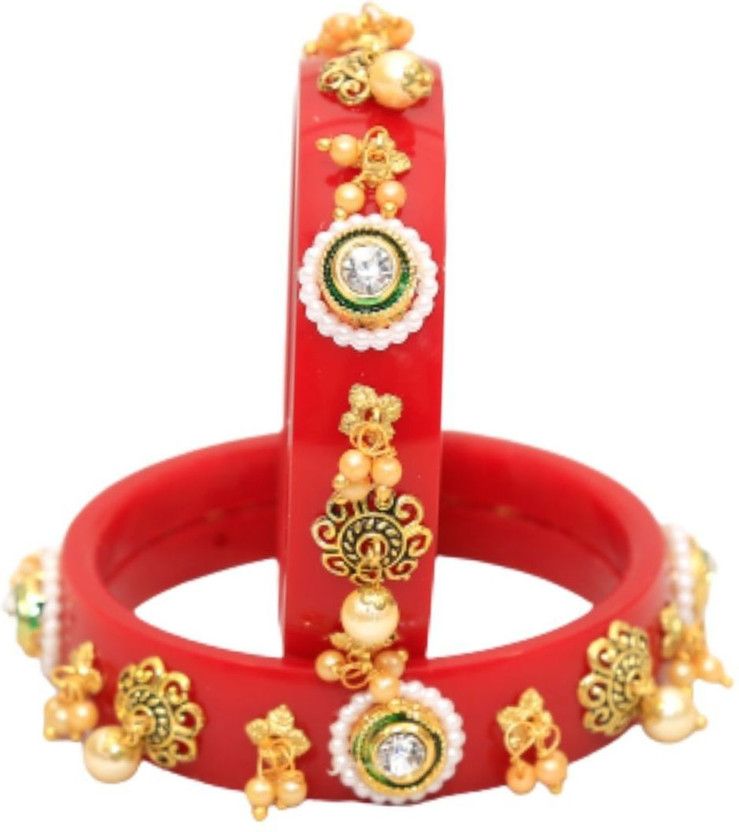 Alloy Pearl Gold-plated Bangle Set