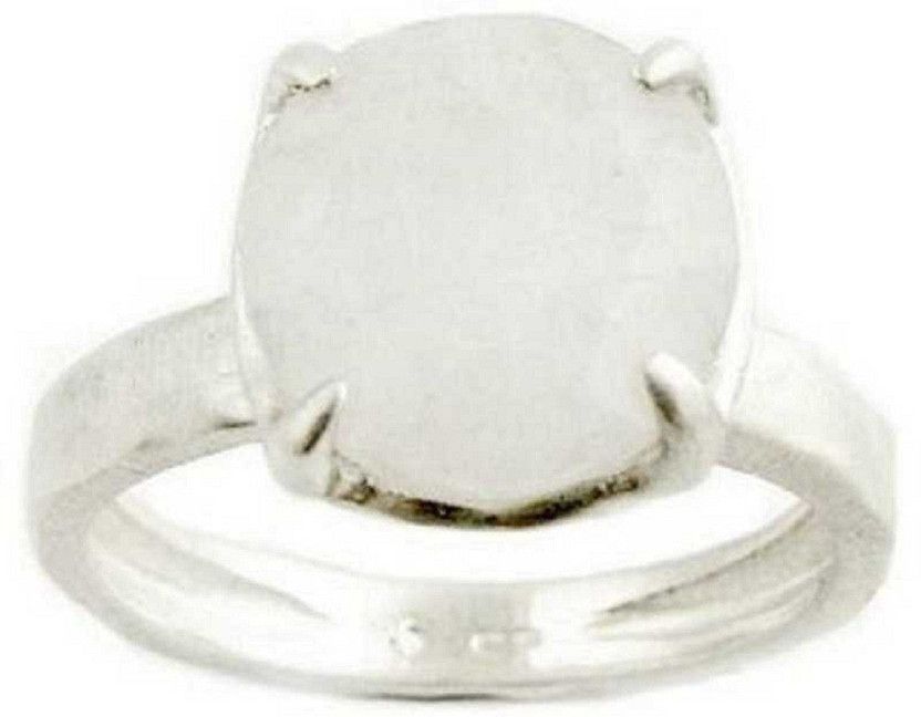 Moonstone Ring Natural 7.75 carat stone Moonstone good quality and Effective stone astrological for men & women Stone Moonstone Silver Plated Ring