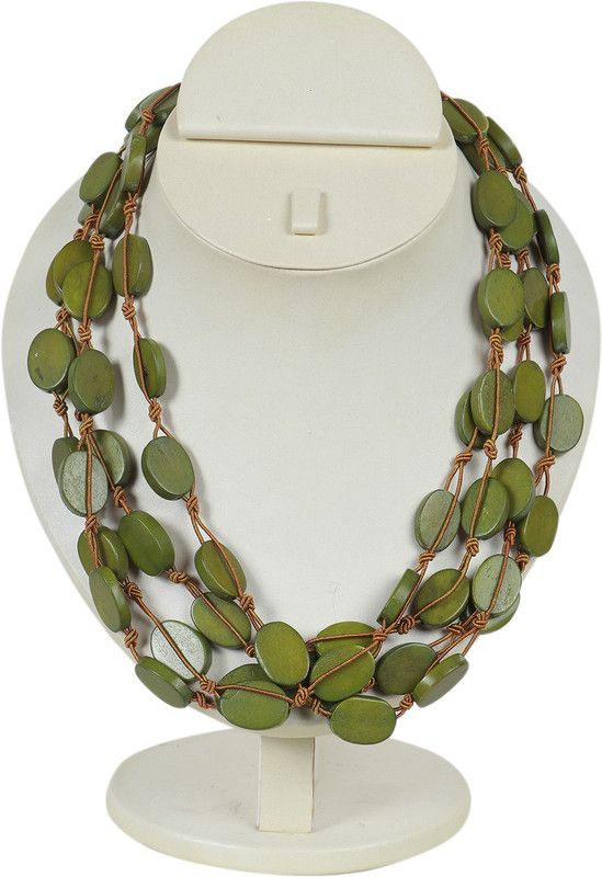 NECKLACE MADE OF RESIN BEADS Glass Necklace