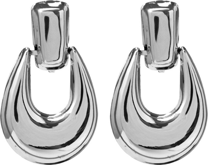 SILVER SPIRAL Metal Earring Set