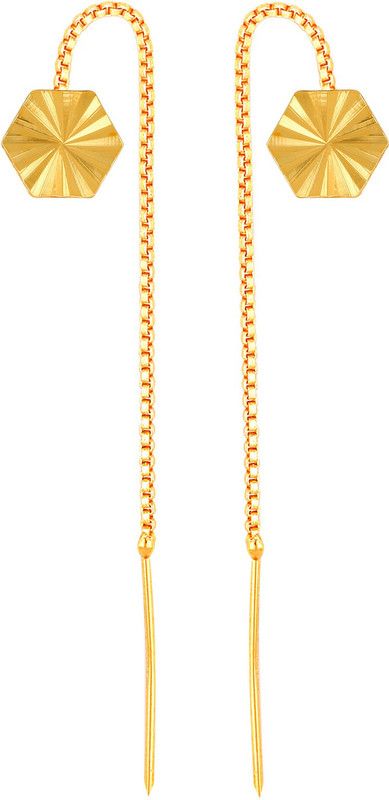 Glittering glance Screw back alloy thred (Suidhaga ) Earring for Women and Girls Alloy Ear Thread