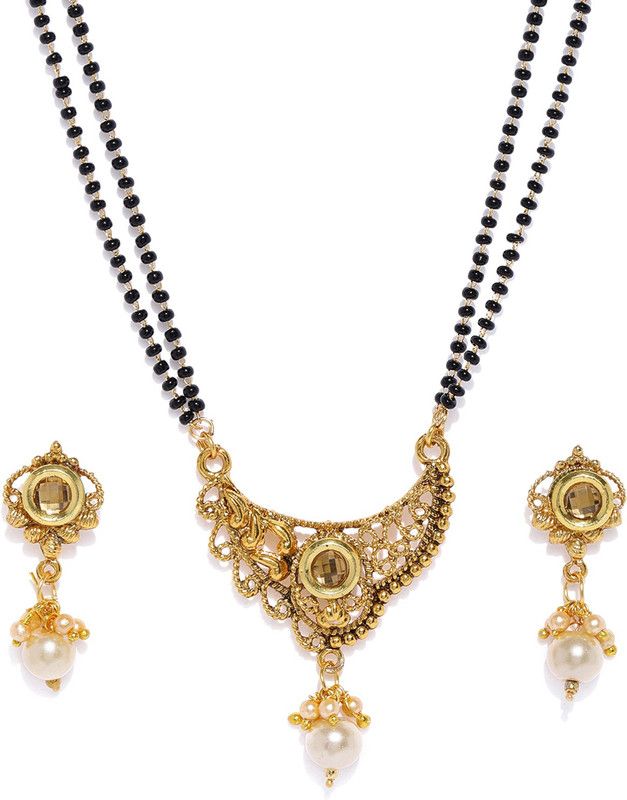 Sukkhi Sensational Gold Plated Mangalsutra Set For Women Alloy Mangalsutra