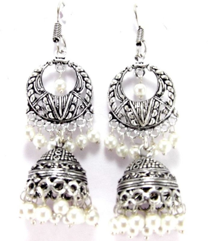 RE9R Zircon Alloy Jhumki Earring