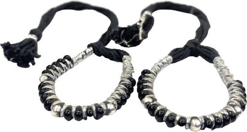 Silver Sterling Silver Bracelet  (Pack of 2)