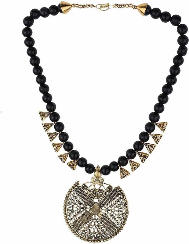 Jewellery Handmade Multi S-trand Necklace for Women & Girls Resin Necklace