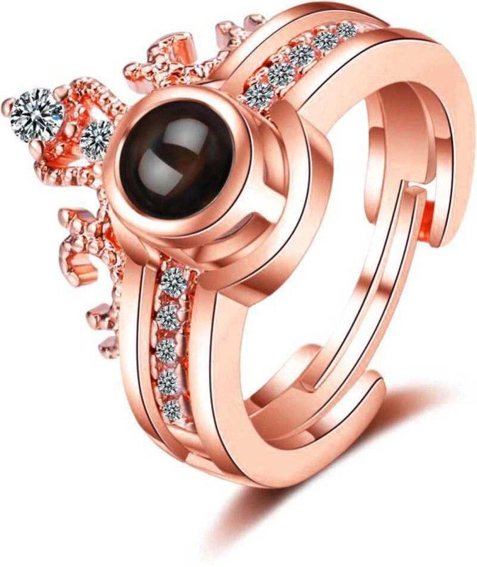 Metal, Stainless Steel Cubic Zirconia Ring