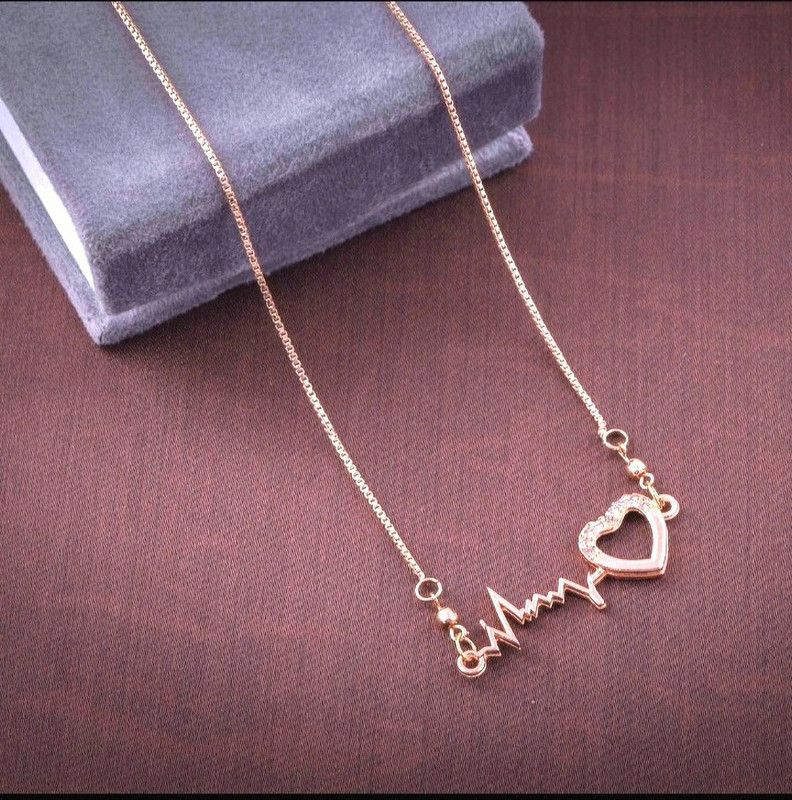 Rose Gold Plated Chain,Brass Chain Copper Plated Alloy, Copper necklace chain Zircon Copper Plated Alloy Necklace