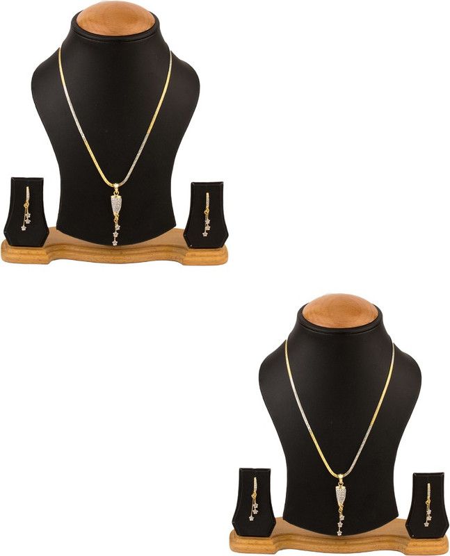 Alloy Silver Jewel Set  (Pack of 2)