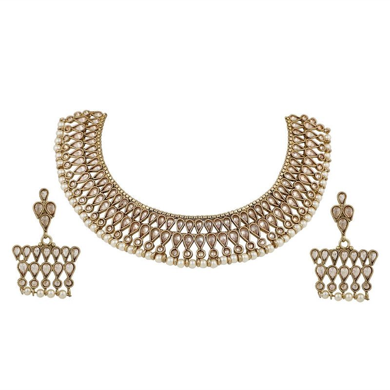 Brass Gold-plated Copper Jewel Set  (Pack of 1)