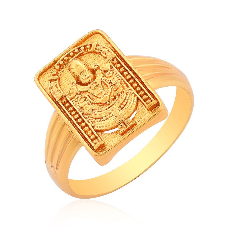 Tirupati Balaji Venkateshwara Gold Plated Brass Hindu Religion God Finger Ring Brass Gold Plated Ring