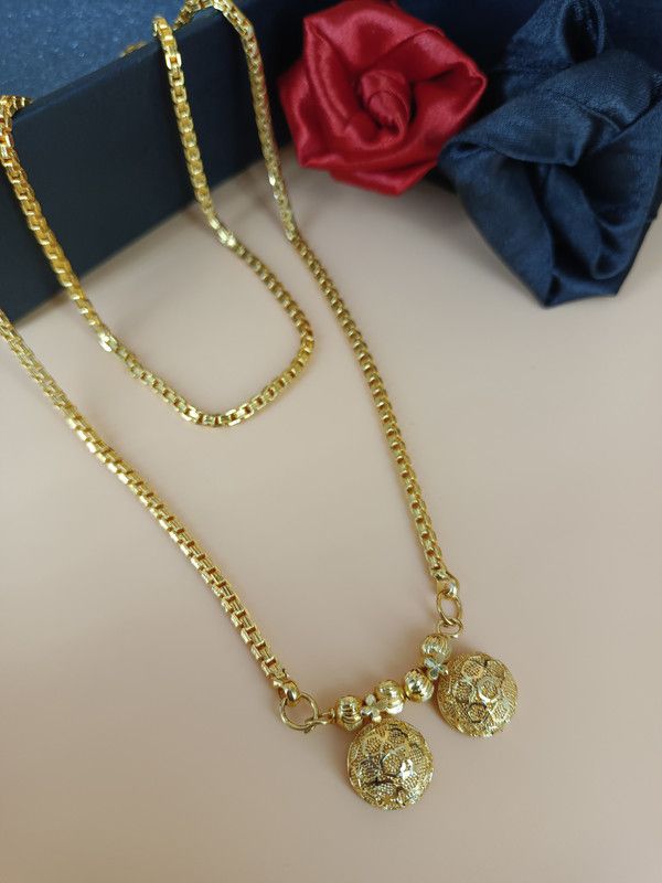 Gold Plated Letest & Designer VATI Mangalsutra For Women_100641 Alloy Mangalsutra