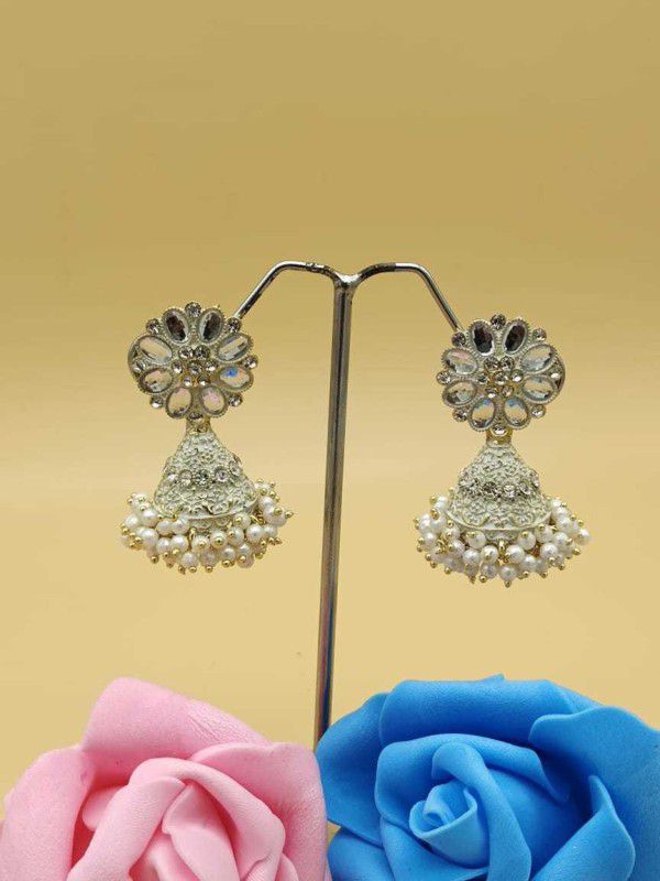 Kamakshi Pearl Brass Jhumki Earring