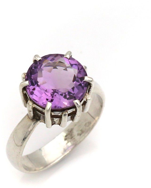 Sterling Silver Amethyst Sterling Silver Plated Ring