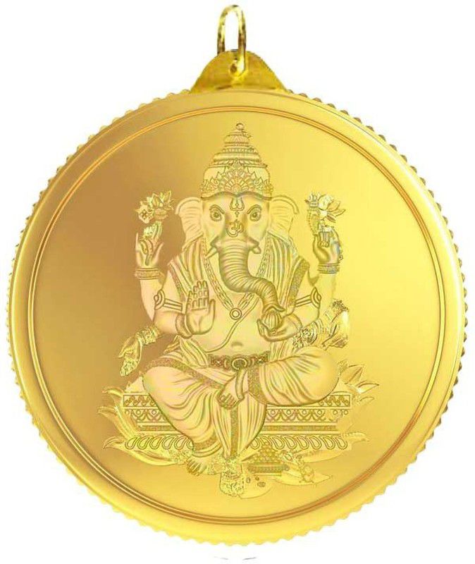 Vaibhav Jewellers Ganesh 1.15 grams 24 (999) Yellow Gold Pendant