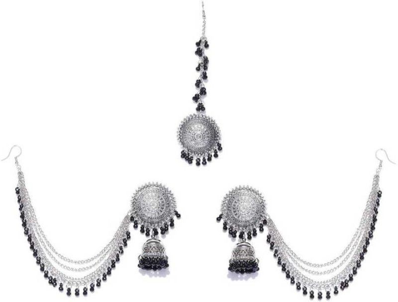 UC Fashion Jewellery earring Mangtika set Sterling Silver Chandbali Earring
