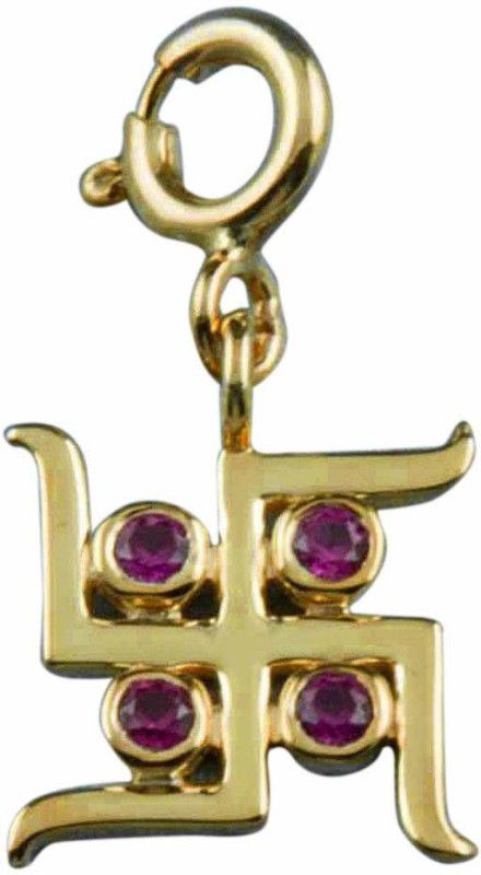 Fourseven Jewellery 925 Sterling Silver Gold-Plated Silver Svasti Charm Sterling Silver Link Charm