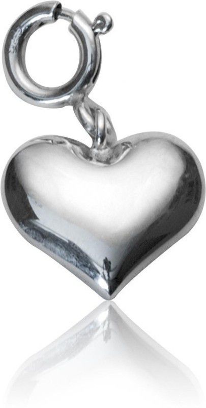Fourseven Jewellery 925 Sterling Silver Loving Heart Charm Sterling Silver Link Charm