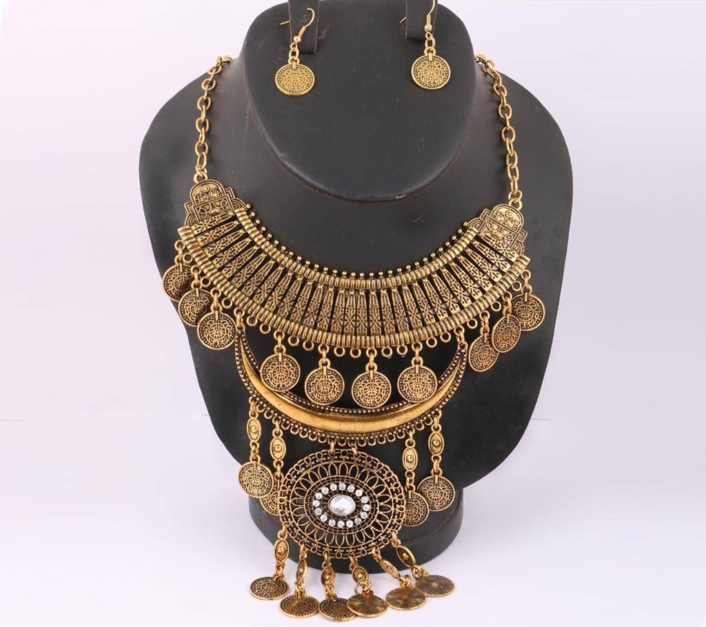 Antique Zink Alloy Necklace Set