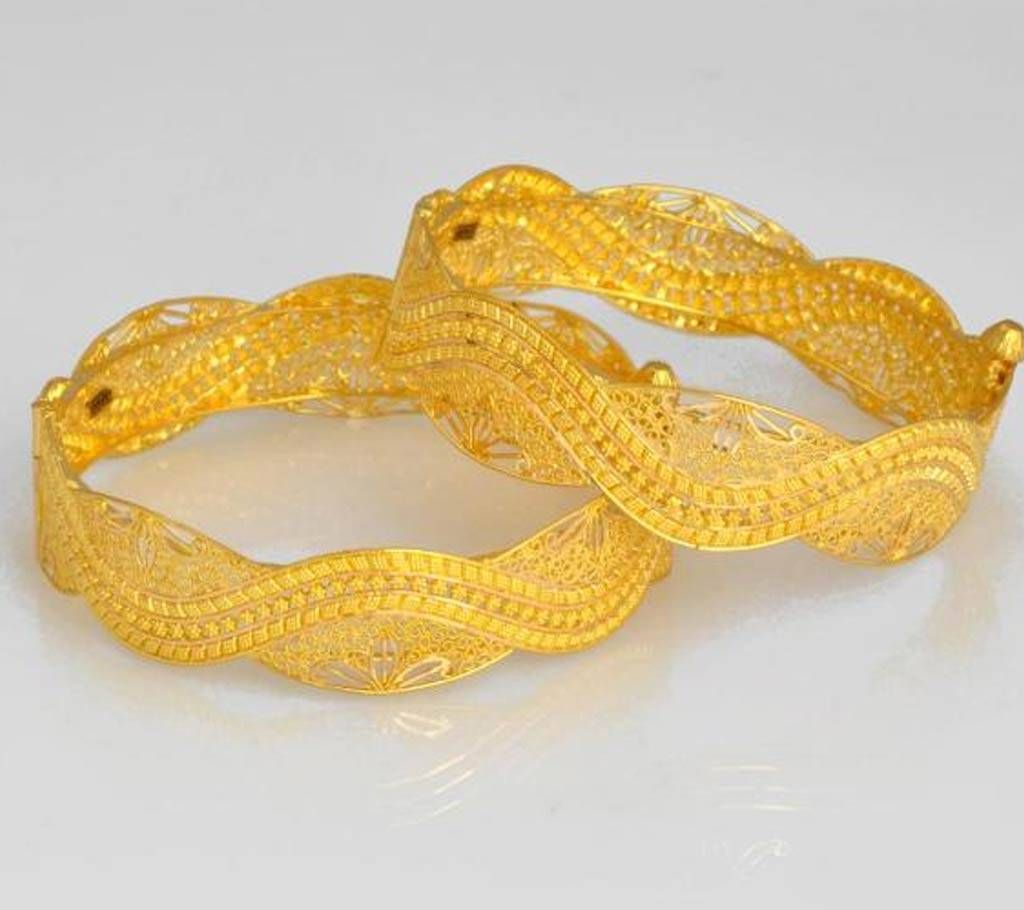 Gold Plated And Stone hand Set For Women