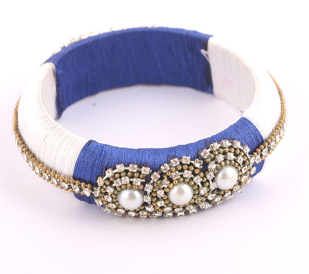 Multi color silk thread bangles-1 pc 