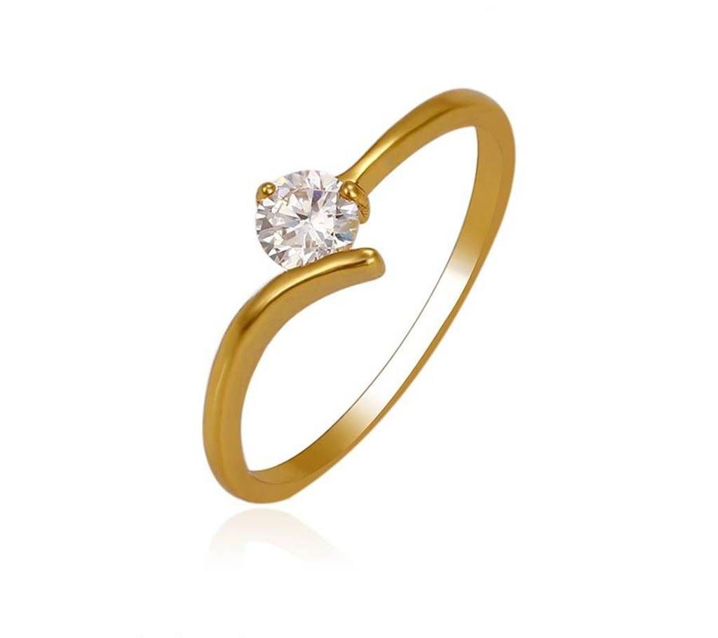 Diamond Cut Stone Setting Ladies Finger Ring