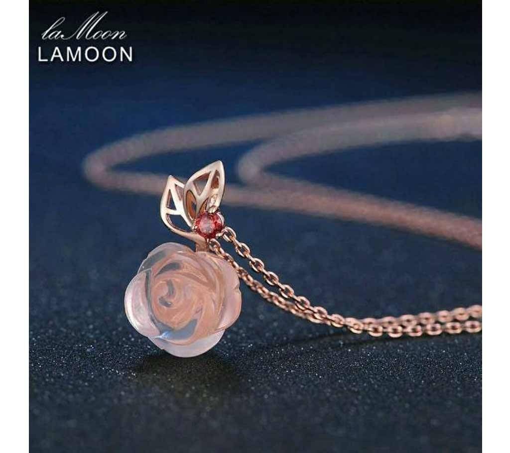 Natural Gemstone Rose Quartz Necklace
