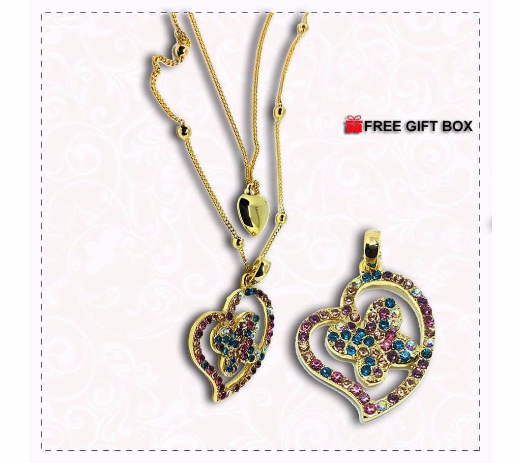 Diamond Cut Stone Setting 2 Layer Locket