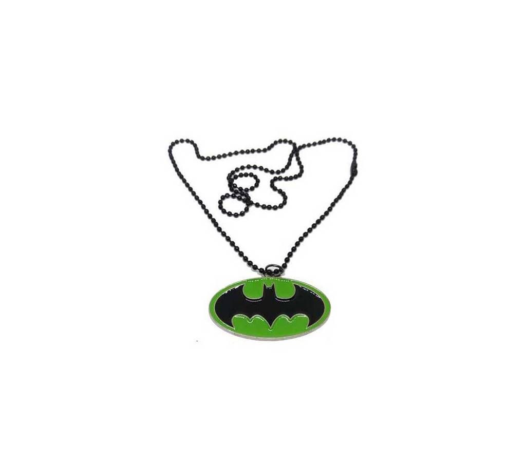 Batman Locket with Chain (Black with Green)