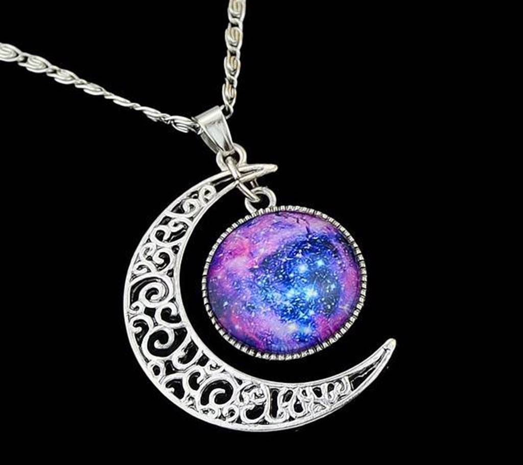 Earth Moon Space Pendant 